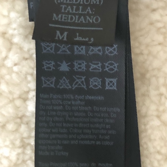 AllSaints Leather Shearling Jacket - Picture 9 of 15